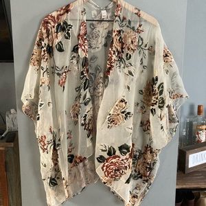Floral shawl/wrap. Charming Charlie brand